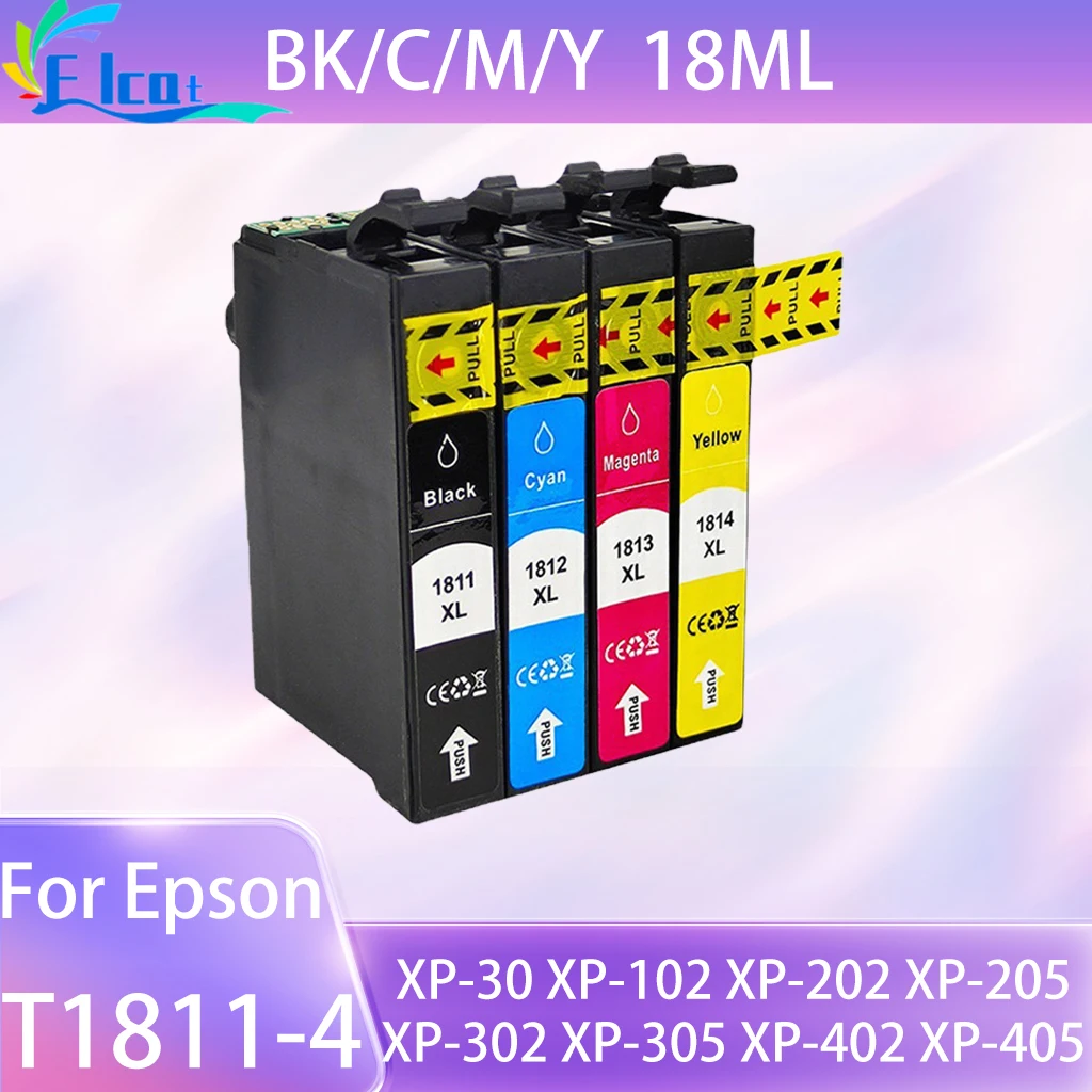 18XL T1811 T1812 T1813 T1814 картриджи, совместимые с принтером Epson XP-30 XP-102 XP-202 XP-205 XP-302 XP-305 XP-402 XP-405
18XL T1811 T1812 T1813 T1814 картриджи, совместимые с принтером Epson XP-30 XP-102 XP-202 XP-205 XP-302 XP-305 XP-402 XP-405