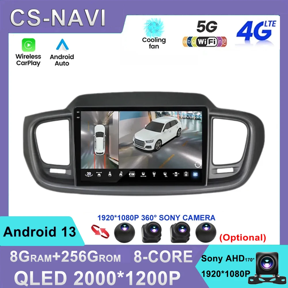 For Kia Sorento 3 2014 - 2017 Car Radio Multimedia Video Player Navigation Stereo GPS Android13 2Din 2 Din Carplay Auto Wifi 4G
For Kia Sorento 3 2014 - 2017 Car Radio Multimedia Video Player Navigation Stereo GPS Android13 2Din 2 Din Carplay Auto Wifi 4G
