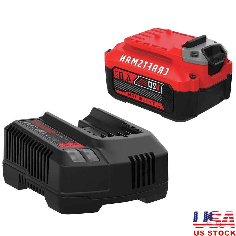 V20 Battery & Charger Power Tool Kits 4.0 Ah Lithium Ion CMCB204-CK High Capacity & Performance 3-LED Indicator No Memory
V20 Battery & Charger Power Tool Kits 4.0 Ah Lithium Ion CMCB204-CK High Capacity & Performance 3-LED Indicator No Memory