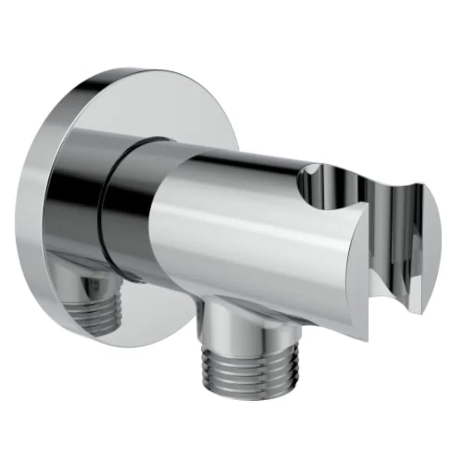 Wall Supply Elbow with O-Ring Flange, Tapered 1/2 NPT Female Inlet, Solid Brass Wall Union W/Handshower Holder, Round Wall Supp
Wall Supply Elbow with O-Ring Flange, Tapered 1/2 NPT Female Inlet, Solid Brass Wall Union W/Handshower Holder, Round Wall Supp