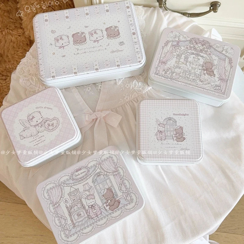 Cute Tin Box Storage - Small Metal Container for Desk Organizer,Cookie Candle Candy Card Holder,Kawaii Home Decor Gift for Women
Cute Tin Box Storage - Small Metal Container for Desk Organizer,Cookie Candle Candy Card Holder,Kawaii Home Decor Gift for Women