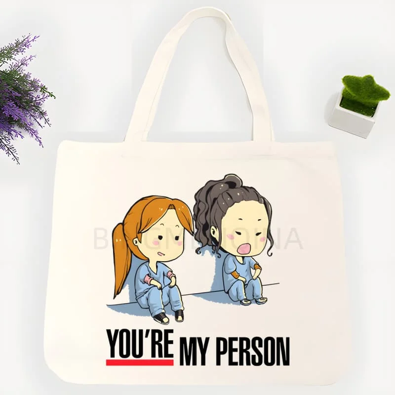 Сумка-шоппер из холщовой ткани с принтом «Greys Anatomy: Ты — моя половинка», повседневная сумка через плечо, школьная сумка, женская сумка для пикника
Сумка-шоппер из холщовой ткани с принтом «Greys Anatomy: Ты — моя половинка», повседневная сумка через плечо, школьная сумка, женская сумка для пикника