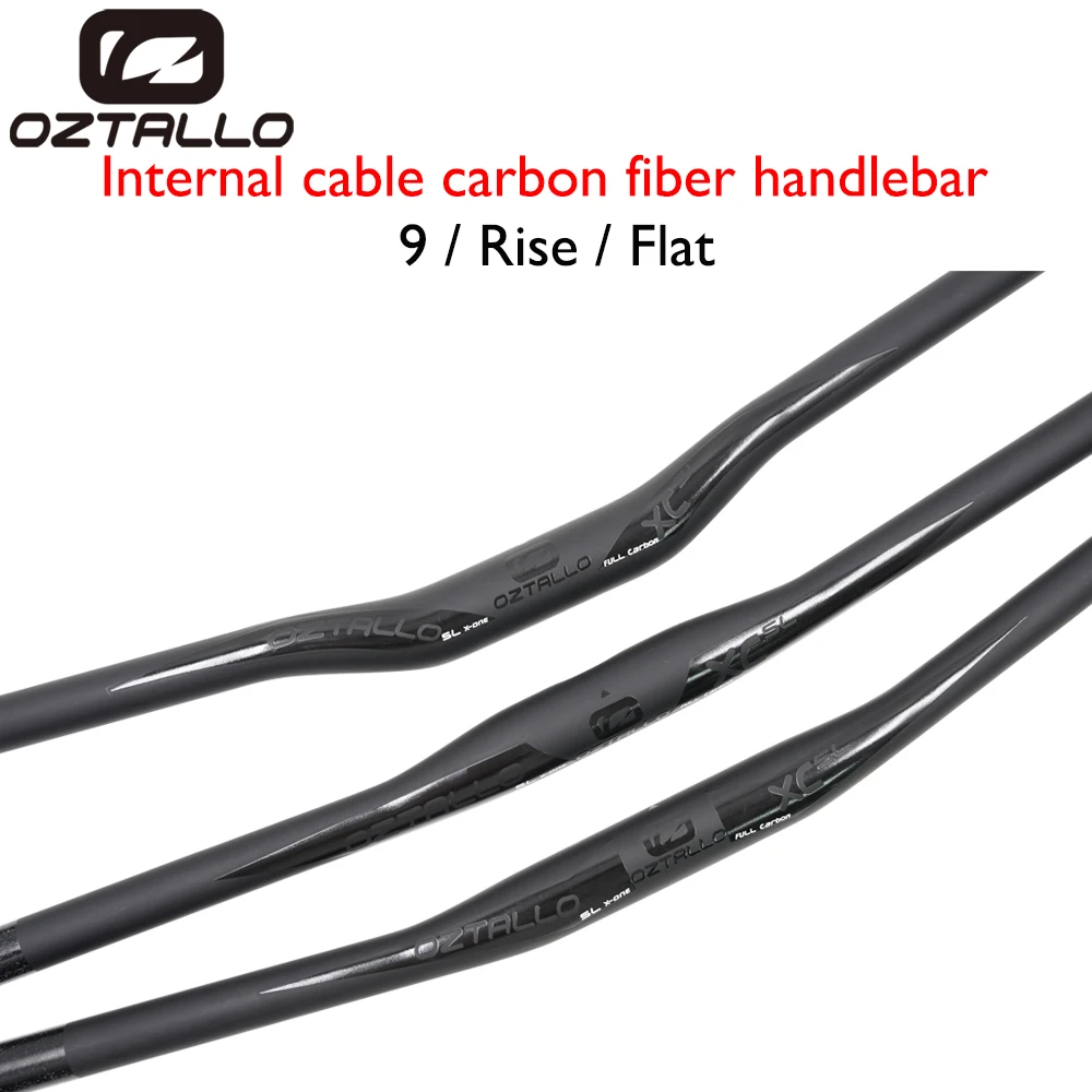 OZTALLO All-Carbon Ultra-Light Internal Wiring MTB Handlebar 31.8mm Clamp 780mm 9°/Flat/Rise Anti-slip grip All Mountain Riding
OZTALLO All-Carbon Ultra-Light Internal Wiring MTB Handlebar 31.8mm Clamp 780mm 9°/Flat/Rise Anti-slip grip All Mountain Riding