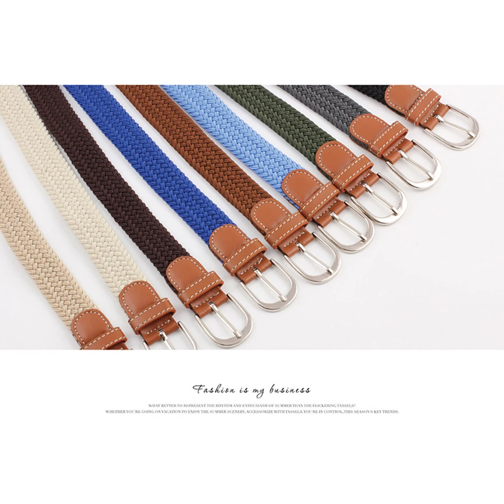 Elastic Men Women Adjustable Stretchy Corset Alloy Buckle Braided Belt Elastic Braided Belt For Women Jeans Casual Pants Slacks
Elastic Men Women Adjustable Stretchy Corset Alloy Buckle Braided Belt Elastic Braided Belt For Women Jeans Casual Pants Slacks