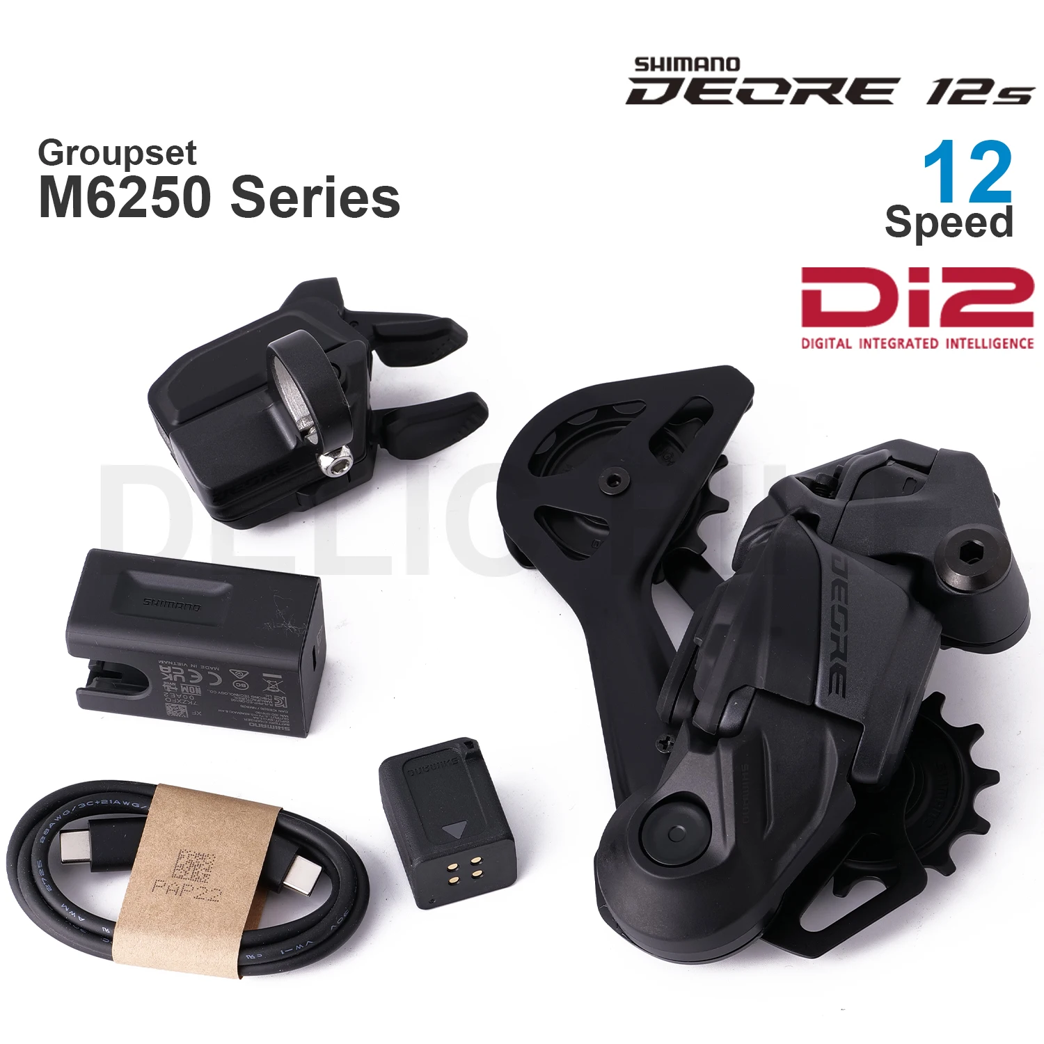 SHIMANO DEORE M6200 Groupset SW-M6250-R RD-M6250 EC-DN100 BT-DN320 12 Speed Original parts
SHIMANO DEORE M6200 Groupset SW-M6250-R RD-M6250 EC-DN100 BT-DN320 12 Speed Original parts