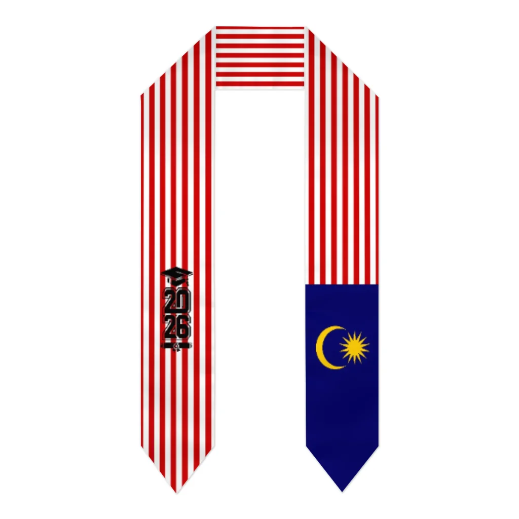 Class of 2026 Malaysia Flag Scarf Graduation Sash Stole International Study Abroad Adult Unisex Party Accessory Top Print
Class of 2026 Malaysia Flag Scarf Graduation Sash Stole International Study Abroad Adult Unisex Party Accessory Top Print