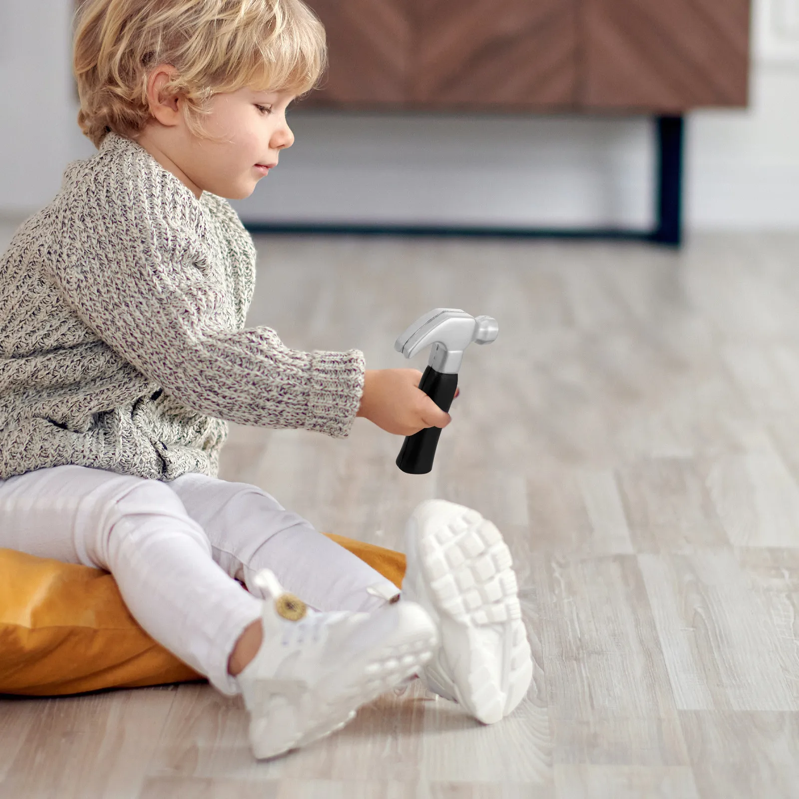 Набор из 2 маленьких детских молотков из полиуретана: безопасные, легкие, портативные игрушки-молотки для детей
Набор из 2 маленьких детских молотков из полиуретана: безопасные, легкие, портативные игрушки-молотки для детей