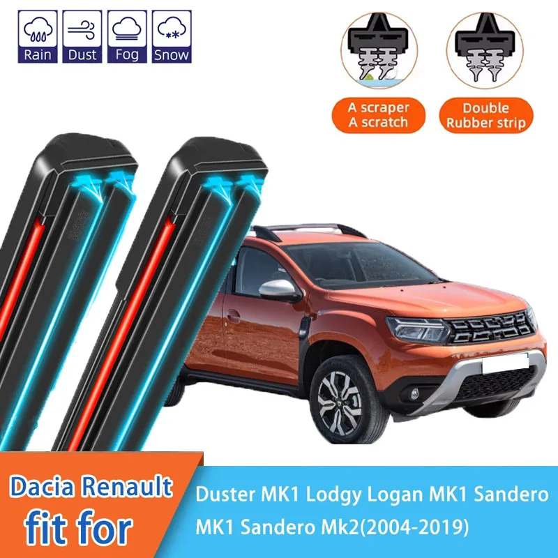 For Dacia Renault Dokker MK1 Logan MK1 Sandero MK1 MK2 Front Windscreen Wipers Double Rubber Car Wiper Blades Car Accessories
For Dacia Renault Dokker MK1 Logan MK1 Sandero MK1 MK2 Front Windscreen Wipers Double Rubber Car Wiper Blades Car Accessories