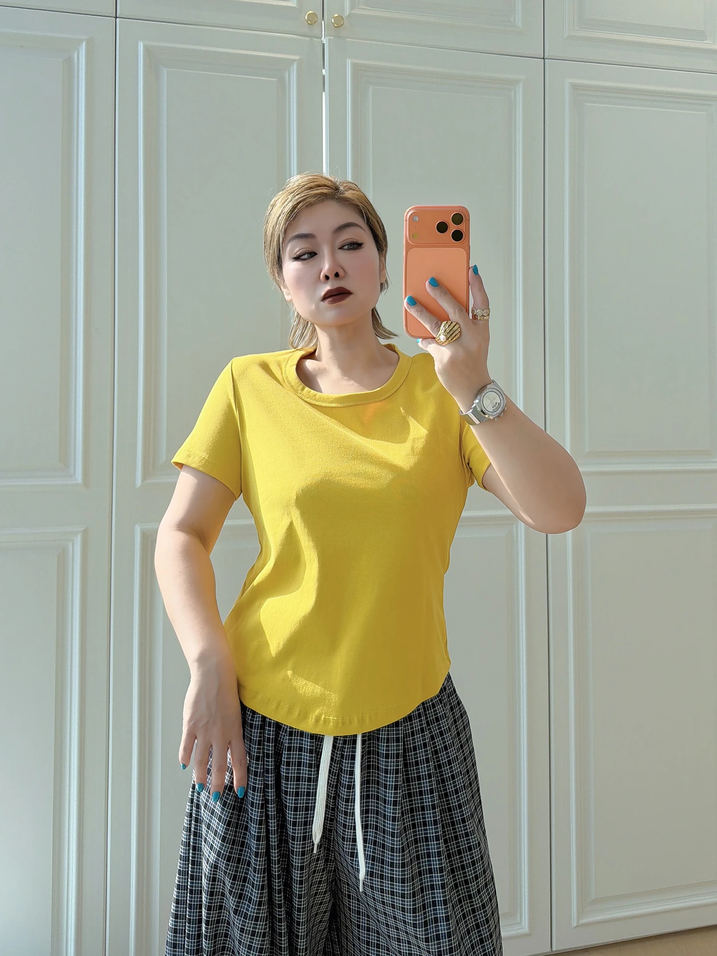 Simple Design plus Size Women's Short Sleeve T-Shirt Cover Stomach Breathable Cotton Polyester Spring Summer Casual Top
Simple Design plus Size Women's Short Sleeve T-Shirt Cover Stomach Breathable Cotton Polyester Spring Summer Casual Top