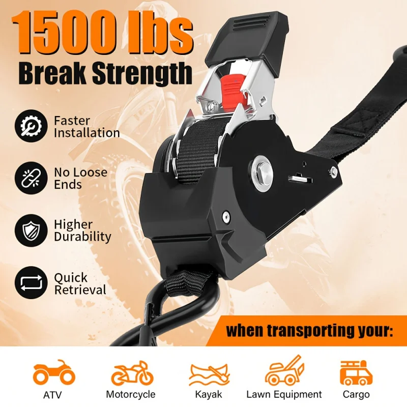Heavy-Duty Automatic Retractable Cargo Belt,Belt S Type Hook And Clip,Great For Traction、A utomatic Retractable Tensioner,
Heavy-Duty Automatic Retractable Cargo Belt,Belt S Type Hook And Clip,Great For Traction、A utomatic Retractable Tensioner,