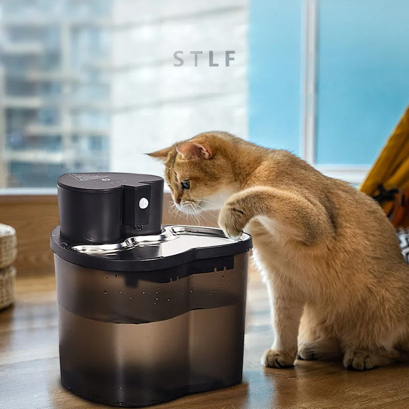 New Wireless Intelligent Sensor Cat Water Fountain 2L Fuente De Agua Para Gatos Silent Inductor Automatic Pet Water Fountain
New Wireless Intelligent Sensor Cat Water Fountain 2L Fuente De Agua Para Gatos Silent Inductor Automatic Pet Water Fountain