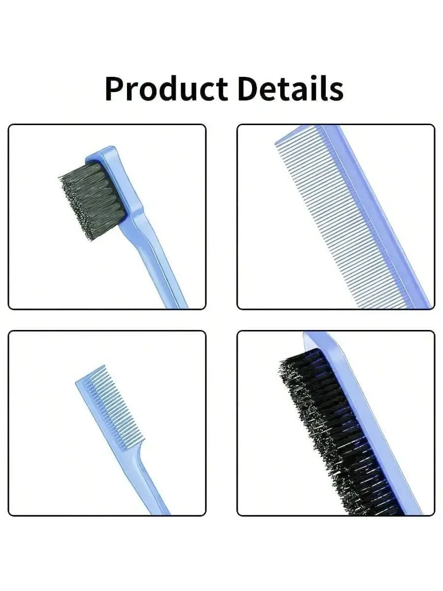 3pcs Hair Styling Set: Bristle Brush, Rat Tail Comb, Edge Brush For Slick Back Teasing
3pcs Hair Styling Set: Bristle Brush, Rat Tail Comb, Edge Brush For Slick Back Teasing
