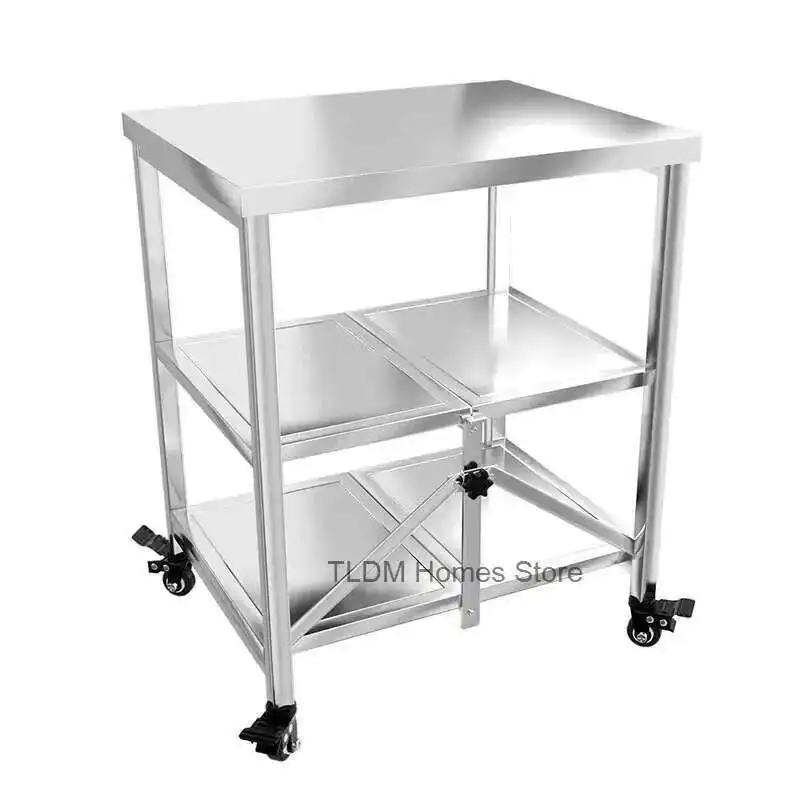 Foldable Mobile Cart Shelf for Kitchen Island Stainless Steel Trolley Kitchen Cart Shelf Floor-to-ceiling Home Organizer Cart
Foldable Mobile Cart Shelf for Kitchen Island Stainless Steel Trolley Kitchen Cart Shelf Floor-to-ceiling Home Organizer Cart