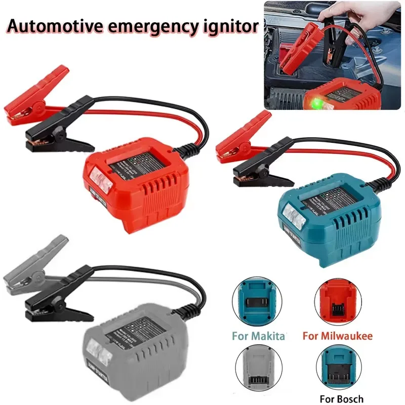 Battery Adapter Jumper Cables Charger Ignifier For Dewalt/Makita/Milwaukee/Bosch for Car Jump Starter Battery Booster Cable
Battery Adapter Jumper Cables Charger Ignifier For Dewalt/Makita/Milwaukee/Bosch for Car Jump Starter Battery Booster Cable