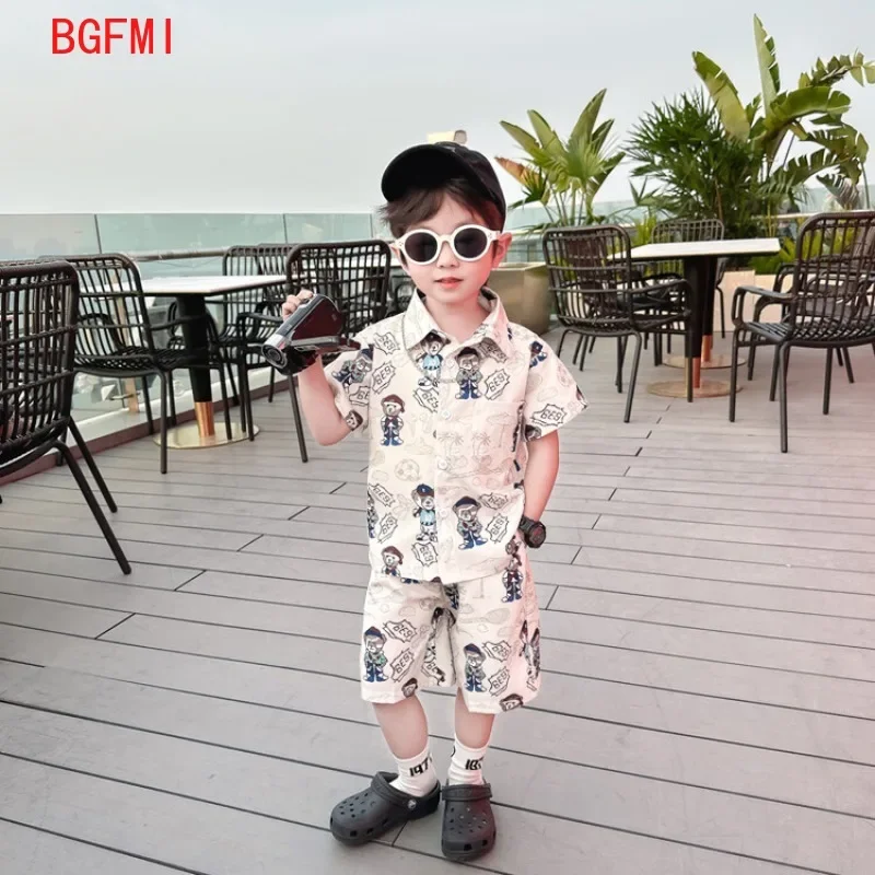 Summer Kids Clothes Boy Cotton Beer Pattern Blouse Shirt + Short 2pcs Set Outfits Boy Party Birthday Handsome Clothing 2-10 Yrs
Summer Kids Clothes Boy Cotton Beer Pattern Blouse Shirt + Short 2pcs Set Outfits Boy Party Birthday Handsome Clothing 2-10 Yrs