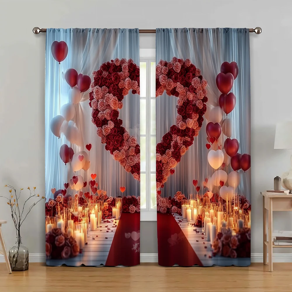 2pc, Party Curtains Heart balloons and roses Durable Polyester,Without Electricity Spring Party & Holiday Decor Applies to
2pc, Party Curtains Heart balloons and roses Durable Polyester,Without Electricity Spring Party & Holiday Decor Applies to