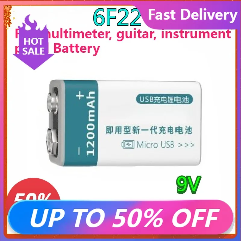 New High Quality Replaceable 6F22 Lithium-ion Battery 9V 1200MAH 2-8pcs 9V 9 Volt Li-ion USB Rechargeable Lithium Ion Battery
New High Quality Replaceable 6F22 Lithium-ion Battery 9V 1200MAH 2-8pcs 9V 9 Volt Li-ion USB Rechargeable Lithium Ion Battery