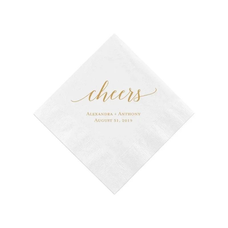 Cheers! Personalized Wedding Napkins, Reh50pcs earsal Dinner, Engagement Party, Custom Bar Napkins, Custom Wedding Napkins 50pcs
Cheers! Personalized Wedding Napkins, Reh50pcs earsal Dinner, Engagement Party, Custom Bar Napkins, Custom Wedding Napkins 50pcs