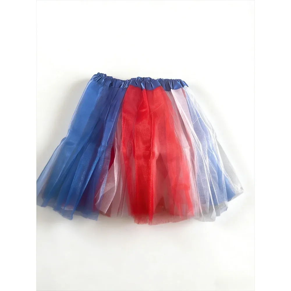 PESENAR American Patriotic Tutu Skirt Red White Blue Color Block Tulle Skirt Ideal for Memorial Day Labor Day Costume Parties
PESENAR American Patriotic Tutu Skirt Red White Blue Color Block Tulle Skirt Ideal for Memorial Day Labor Day Costume Parties