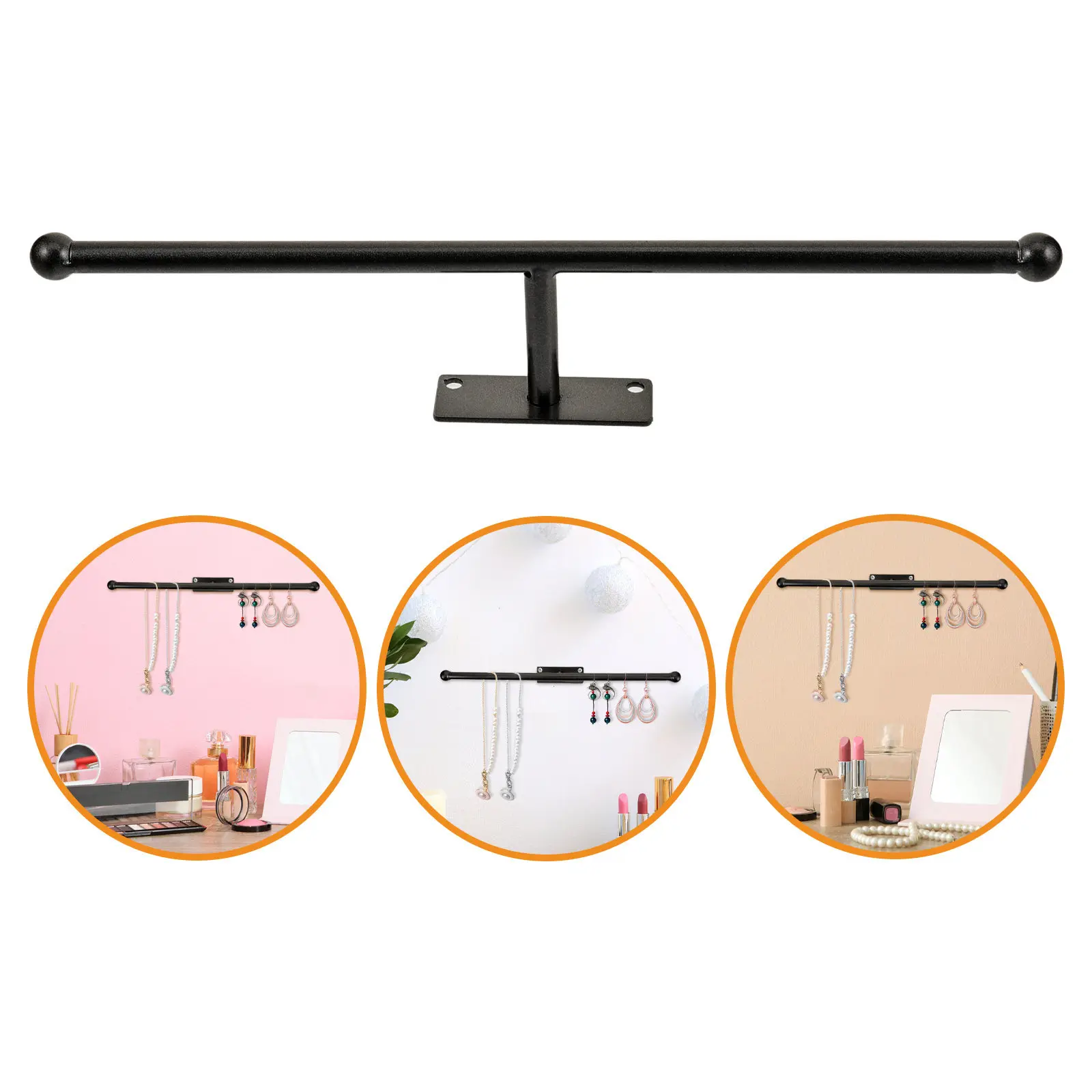 Wall Mounted Jewelry Organizer Necklace Holder Ring Stand Glasses Rack Multi Functional Iron Display Stand Decorative Room Decor
Wall Mounted Jewelry Organizer Necklace Holder Ring Stand Glasses Rack Multi Functional Iron Display Stand Decorative Room Decor