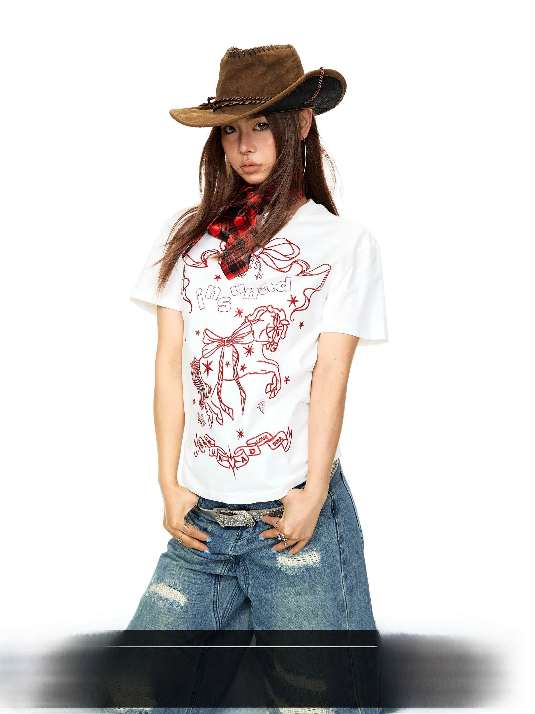 Blackbb American High Street Spotted Embroidery Short Sleeve T-Shirt Women Summer Vintage Loose Casual Half Sleeve Top
Blackbb American High Street Spotted Embroidery Short Sleeve T-Shirt Women Summer Vintage Loose Casual Half Sleeve Top