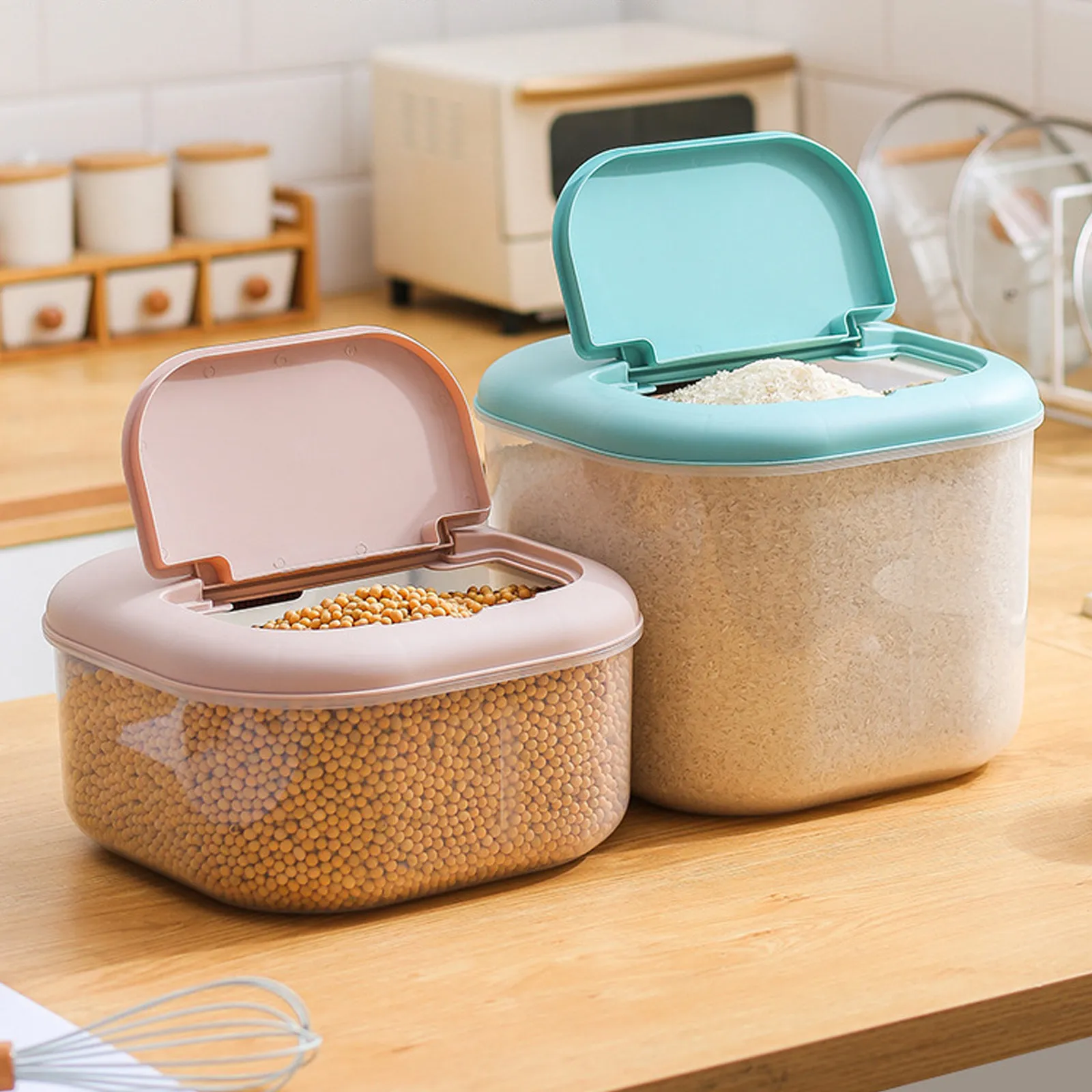 Household Rice Storage Bucket Plastic Moisture Proof Sealed Grain Case Rice Container Cereal Dispenser Flour Storage Box
Household Rice Storage Bucket Plastic Moisture Proof Sealed Grain Case Rice Container Cereal Dispenser Flour Storage Box