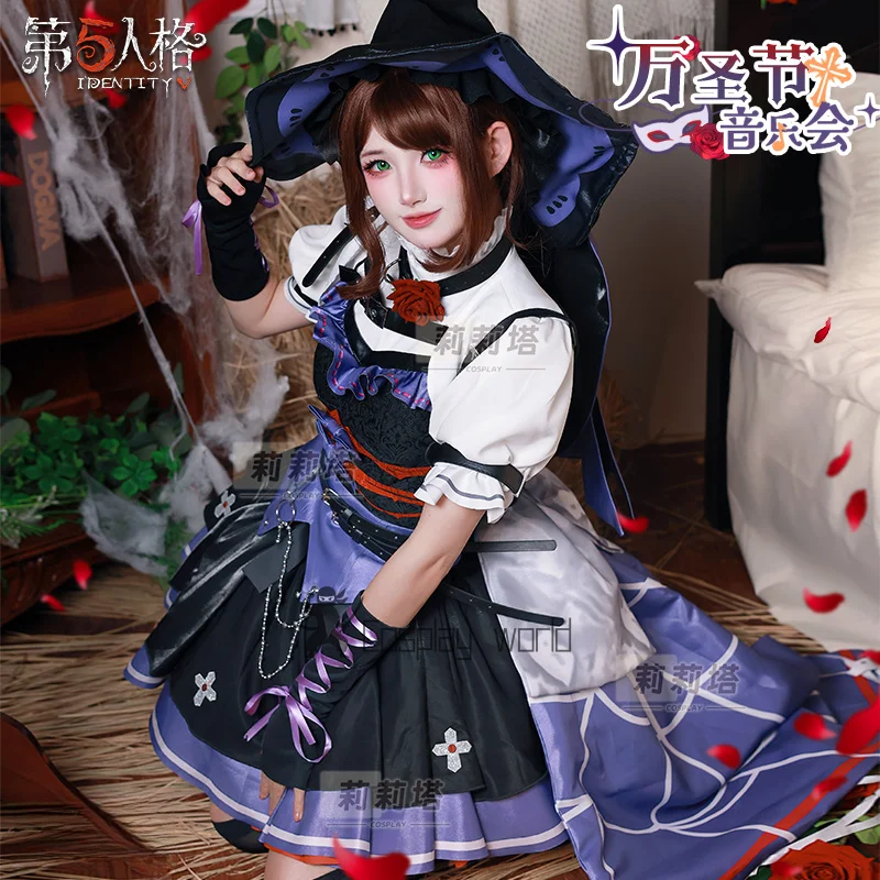 Game Identity Ⅴ Emma Woods Cosplay Costume Gardener Concert Wig Purple Lolita Princess Dress Hat Woman Halloween Carnival Suit
Game Identity Ⅴ Emma Woods Cosplay Costume Gardener Concert Wig Purple Lolita Princess Dress Hat Woman Halloween Carnival Suit