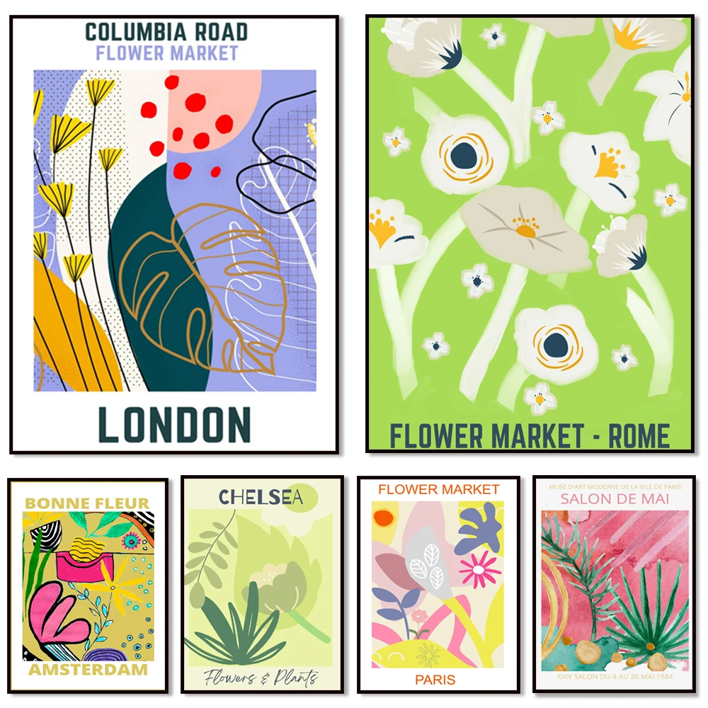 Abstract Flower Market Vintage Minimalist Wall Art Canvas Painting Nordic Posters And Prints Wall Pictures For Living Room Decor
Abstract Flower Market Vintage Minimalist Wall Art Canvas Painting Nordic Posters And Prints Wall Pictures For Living Room Decor