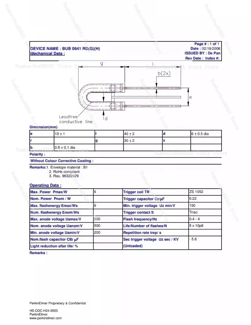 Xenon Strobe Lamp HM-6U30 Power 6WS Dedicated for Stroboscope
Xenon Strobe Lamp HM-6U30 Power 6WS Dedicated for Stroboscope