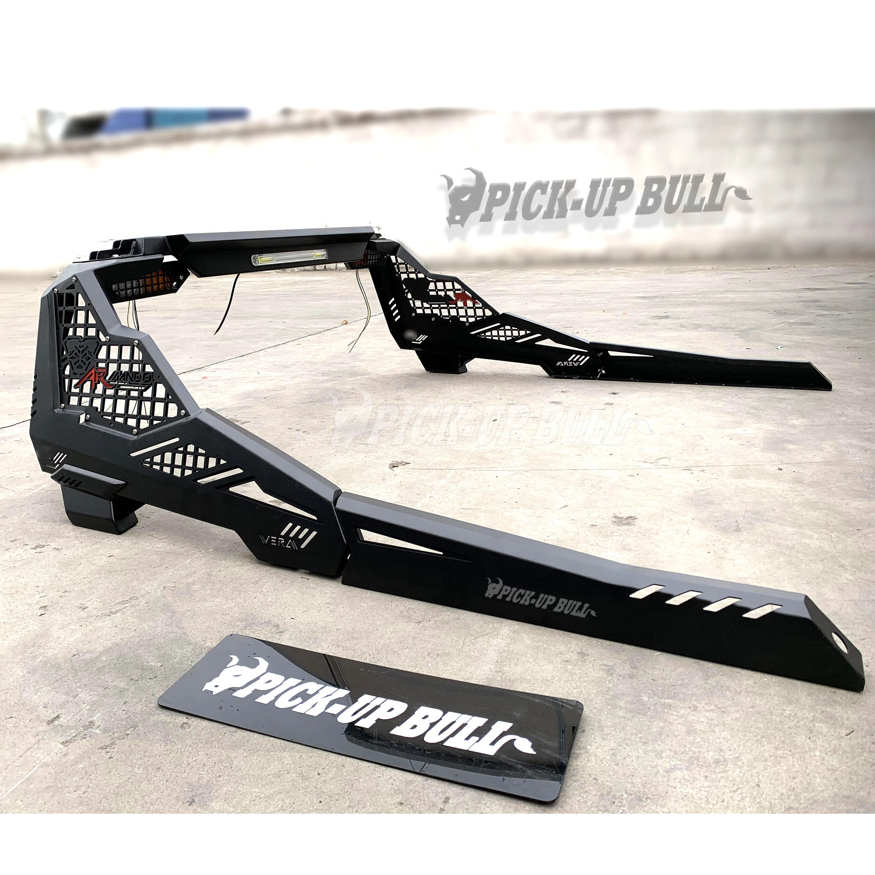 BR Adjustable Universal Steel Roll Bar Rack for 4x4 Pickup Truck with Signal Reserving Brake Light Truck Bed Rack Roll Bar
BR Adjustable Universal Steel Roll Bar Rack for 4x4 Pickup Truck with Signal Reserving Brake Light Truck Bed Rack Roll Bar