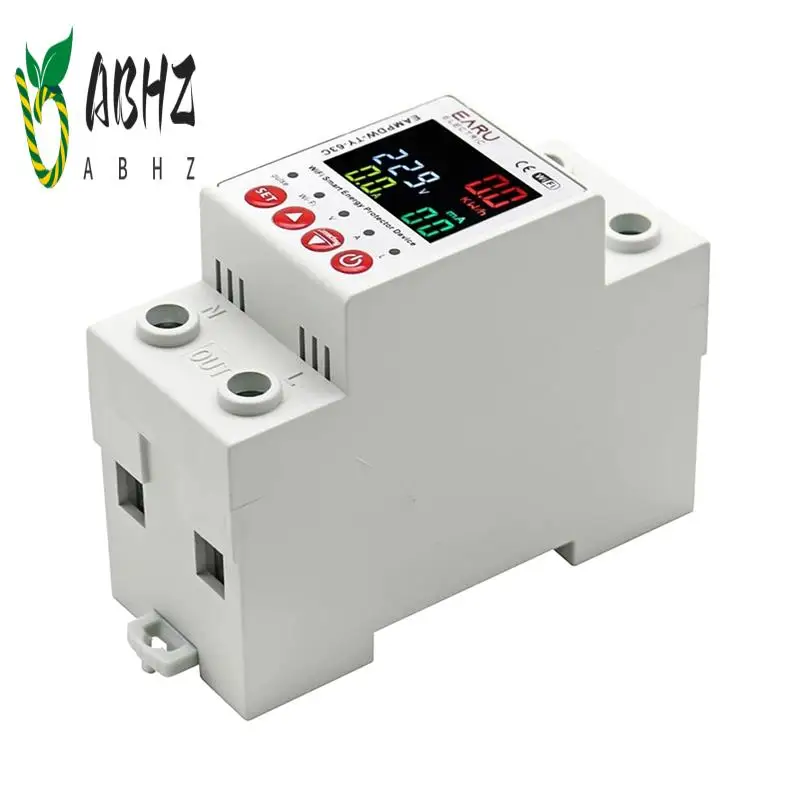 ABHZ-2P 63A TUYA APP Wifi Smart Circuit Earth Leakage Over Under Voltage Protector Relay Device Switch Breaker
ABHZ-2P 63A TUYA APP Wifi Smart Circuit Earth Leakage Over Under Voltage Protector Relay Device Switch Breaker
