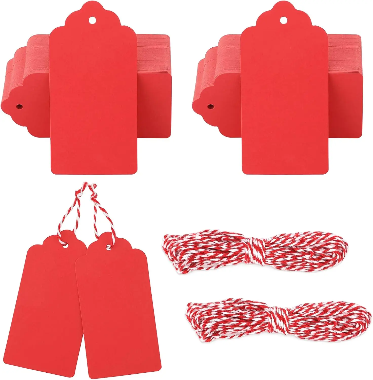 100Pcs Blank Gift Tags with String Red Paper Tag 2x4in for Wedding Birthday Christmas Party Favors
100Pcs Blank Gift Tags with String Red Paper Tag 2x4in for Wedding Birthday Christmas Party Favors