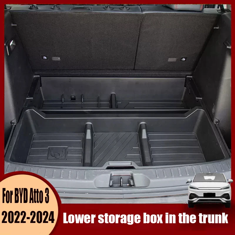 For BYD Atto 3 Yuan Plus 2022 2023 2024 Rear trunk storage box trunk trunk bottom modification parts
For BYD Atto 3 Yuan Plus 2022 2023 2024 Rear trunk storage box trunk trunk bottom modification parts