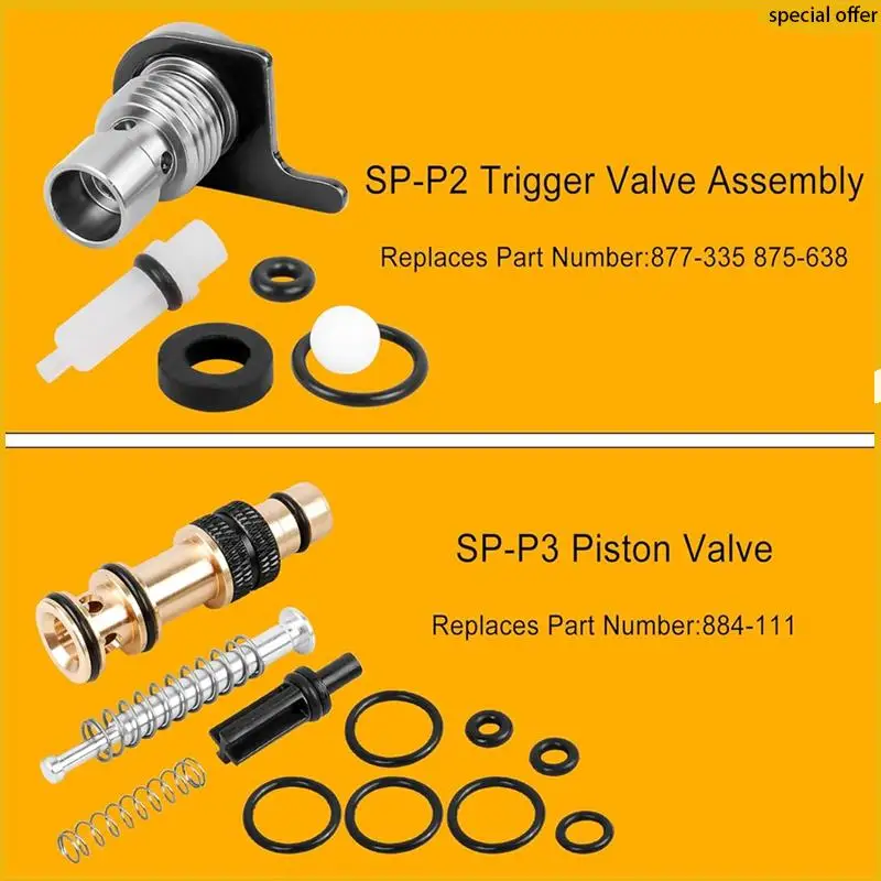 A50I SP-P2 SP-P3 Plunger Valve And Trigger Valve Assembly Compatible With NR83A NR83A2 NR83A2(S) NR83A3
A50I SP-P2 SP-P3 Plunger Valve And Trigger Valve Assembly Compatible With NR83A NR83A2 NR83A2(S) NR83A3