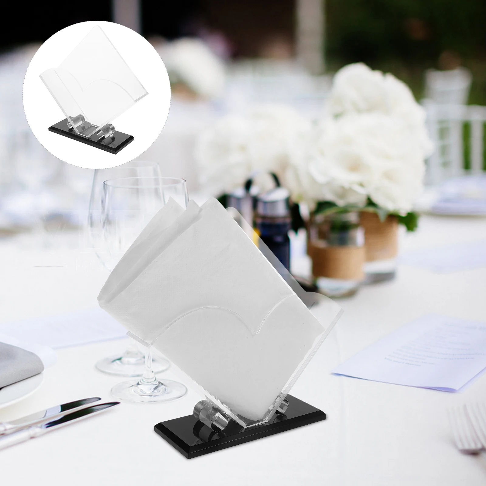 Acrylic Napkin Holder Clear Paper Towel Dispenser Guest Tissue Box Restaurant Tableware Bathroom Decor Multifunctional Design
Acrylic Napkin Holder Clear Paper Towel Dispenser Guest Tissue Box Restaurant Tableware Bathroom Decor Multifunctional Design