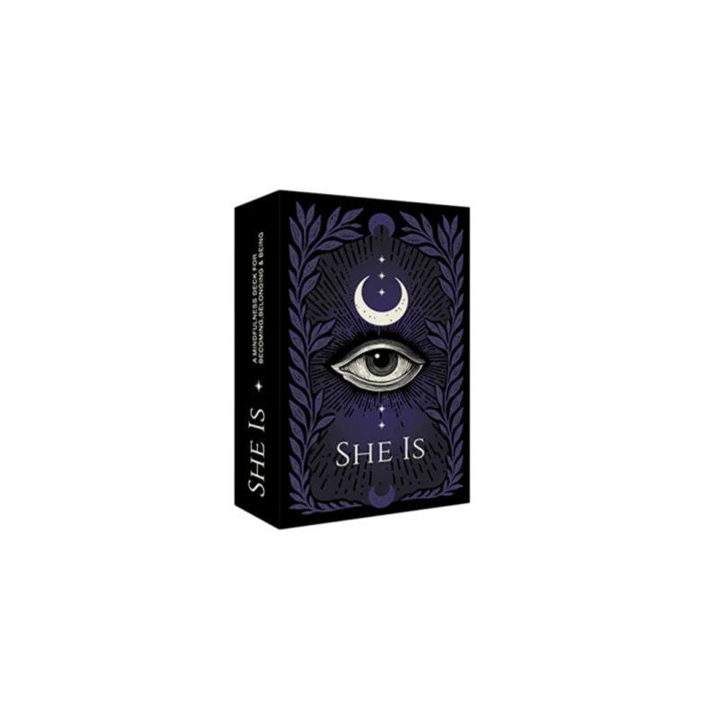 1pcs Dark & Enchanting "She Is" Mindfulness Deck, 52 Gothic-Style Cards with Celestial & Floral Art, Mystical Deck for Women’s Self-Discovery, Belonging & Spiritual Growth
1pcs Dark & Enchanting "She Is" Mindfulness Deck, 52 Gothic-Style Cards with Celestial & Floral Art, Mystical Deck for Women’s Self-Discovery, Belonging & Spiritual Growth