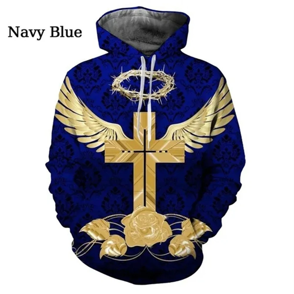 Christian God Jesus Cross Hoodie 3D Printed Sweatshirts Man Woman Sweatshirt Harajuku Streetwear Fashion Hoodies Men's Clothing
Christian God Jesus Cross Hoodie 3D Printed Sweatshirts Man Woman Sweatshirt Harajuku Streetwear Fashion Hoodies Men's Clothing