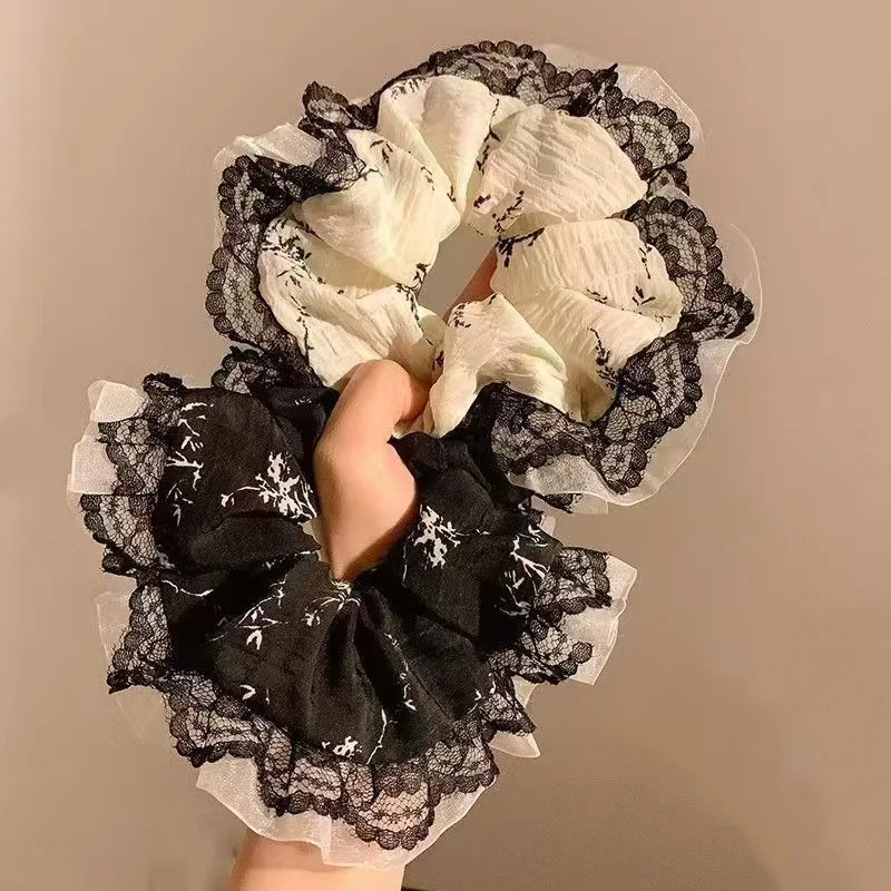 Elegant French Lace Edge Scrunchy Forest Versatile Hair Tie Floral Elastic Hair Flower Hair Accessory for Women Sturdy
Elegant French Lace Edge Scrunchy Forest Versatile Hair Tie Floral Elastic Hair Flower Hair Accessory for Women Sturdy