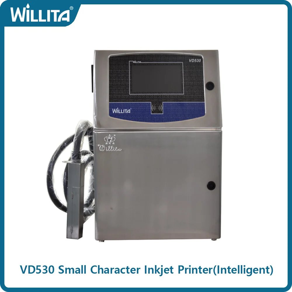 Willita VD530 Automatic CIJ Inkjet Printer Batch Number Date Plastic Pipe Bottle Egg Cable Industrial Online Printing Machine
Willita VD530 Automatic CIJ Inkjet Printer Batch Number Date Plastic Pipe Bottle Egg Cable Industrial Online Printing Machine