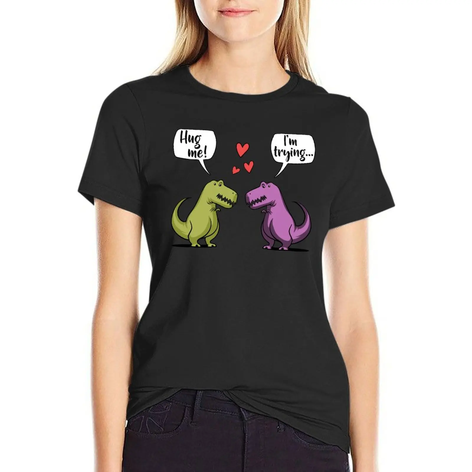 T-Rex Dinosaur Hug Me T-Shirt hippie clothes oversized animal print shirt for girls Women tops
T-Rex Dinosaur Hug Me T-Shirt hippie clothes oversized animal print shirt for girls Women tops
