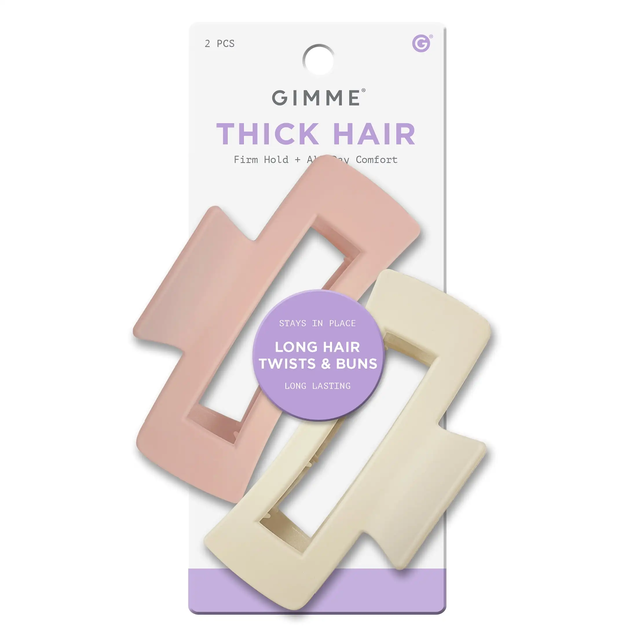 Beauty Rectangle Claw Clip for Thick Hair, Pink Blonde, 2 Count,All-Season
Beauty Rectangle Claw Clip for Thick Hair, Pink Blonde, 2 Count,All-Season