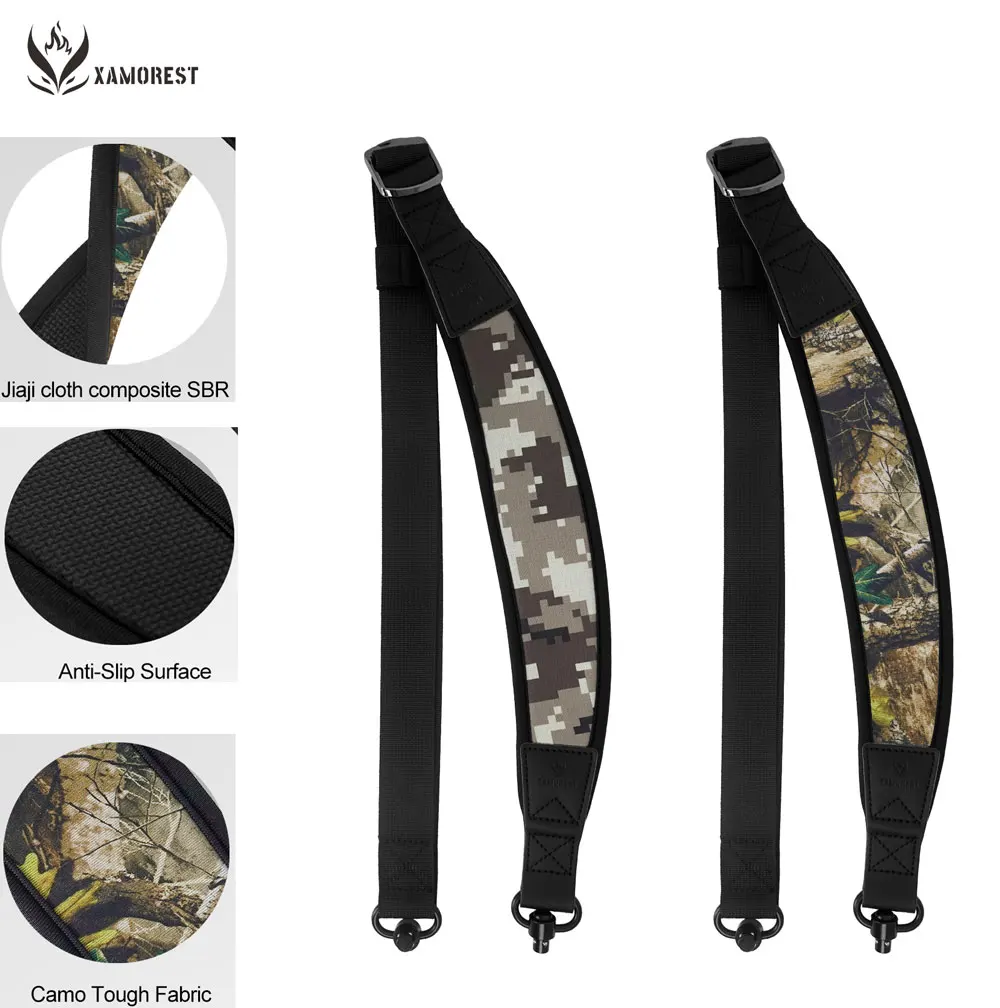 Tactical Hunting Quick Adjustable Hunting Sling Strap Shooting 2 Points Padded Gun QD Sling Shoulder Strap
Tactical Hunting Quick Adjustable Hunting Sling Strap Shooting 2 Points Padded Gun QD Sling Shoulder Strap