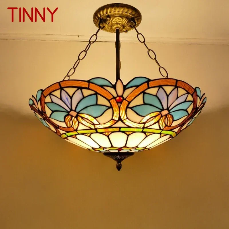 TINNY Tiffany European Chandelier Vintage Creative Color Glass Pendant Lamp Home Living Room restaurant Bedroom Hotel Corridor
TINNY Tiffany European Chandelier Vintage Creative Color Glass Pendant Lamp Home Living Room restaurant Bedroom Hotel Corridor