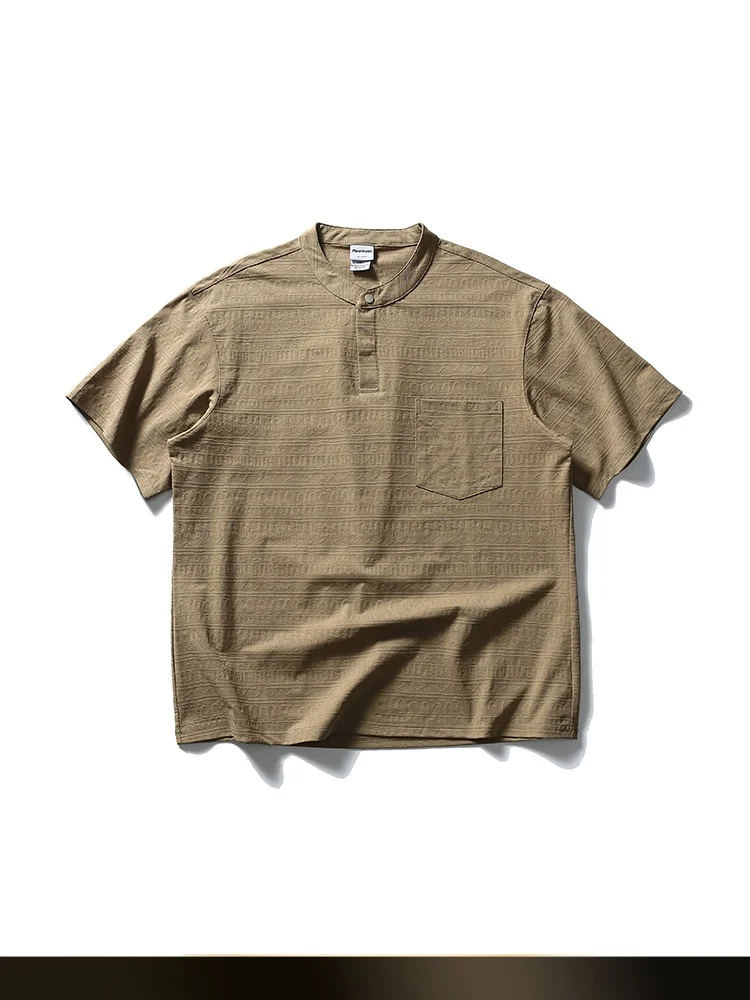 Мужская летняя футболка NTED в стиле ретро, японский дизайн, с воротником хенли, свободного кроя, универсальная, однотонная, новинка
Мужская летняя футболка NTED в стиле ретро, японский дизайн, с воротником хенли, свободного кроя, универсальная, однотонная, новинка