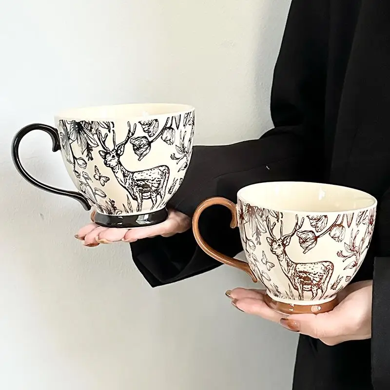 Nordic Ins High Aesthetic Value Large Capacity Ceramic Cup Couple Milk Cup Oats Breakfast Cup Home Use Water Cup
Nordic Ins High Aesthetic Value Large Capacity Ceramic Cup Couple Milk Cup Oats Breakfast Cup Home Use Water Cup