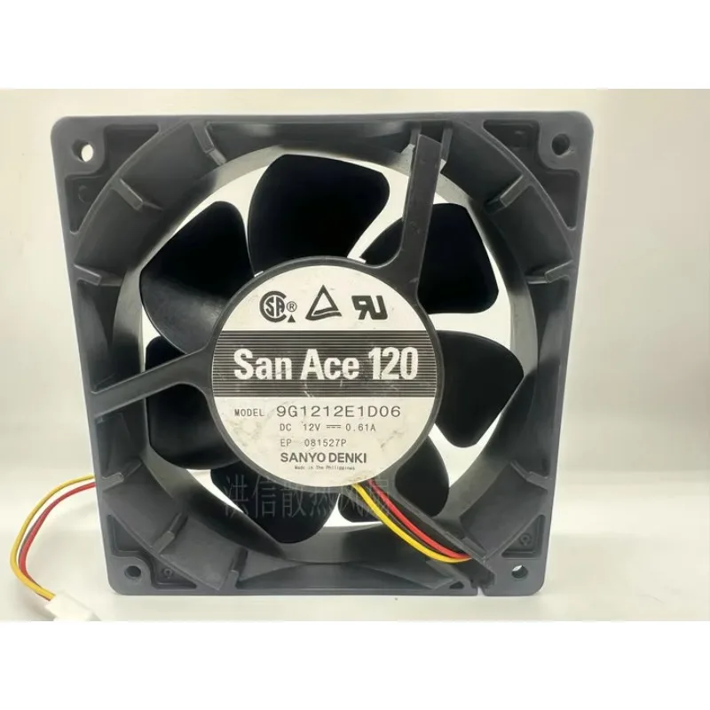 SANYO DENKI 9G1212E1D06 DC 12V 0.61A 120x120x38mm 3-Wire 120MM Cooling Fan
SANYO DENKI 9G1212E1D06 DC 12V 0.61A 120x120x38mm 3-Wire 120MM Cooling Fan