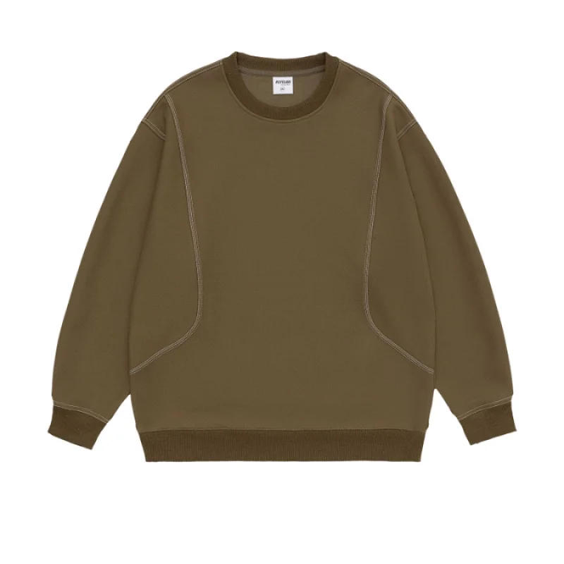 round Neck Sweater Bright Line Design Loose Solid Color Street Men and Women Same Style All-Matching Casual 2024 New Top
round Neck Sweater Bright Line Design Loose Solid Color Street Men and Women Same Style All-Matching Casual 2024 New Top