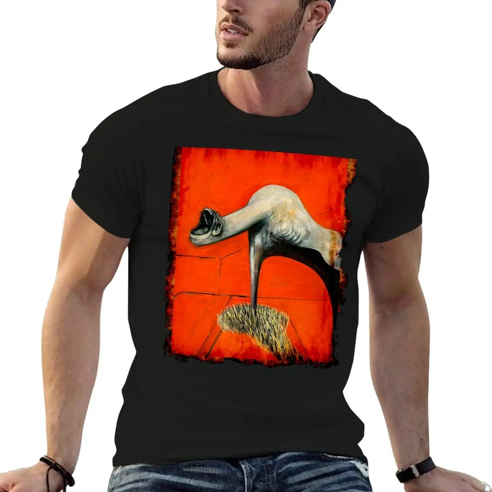 Figure at base of crucifixion Francis Bacon painting art lover artist gift t shirt or mask T-Shirt anime tshirt T-Shirt
Figure at base of crucifixion Francis Bacon painting art lover artist gift t shirt or mask T-Shirt anime tshirt T-Shirt