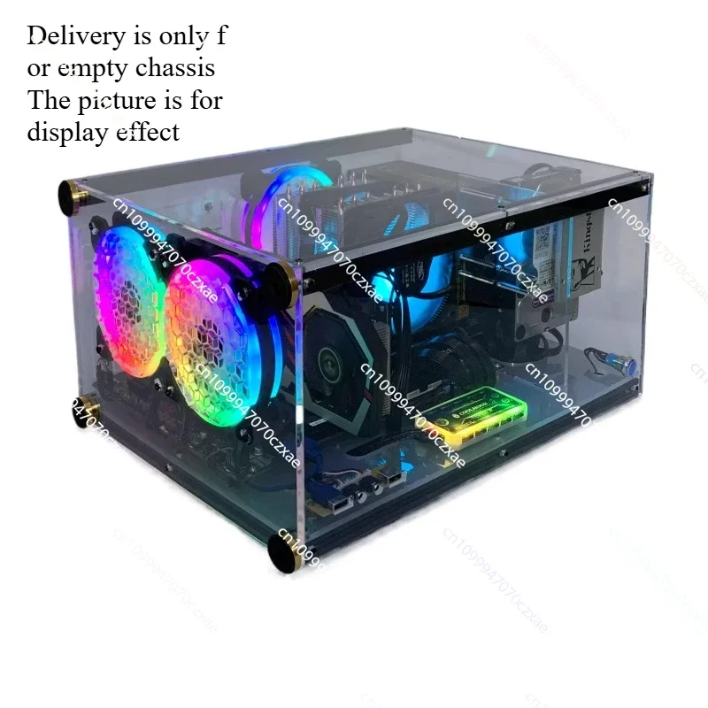 Computer Host Case, Full-side Transparent Acrylic Horizontal,Desktop Water-cooled DIY Assembly Personalized Atx Creative Chassis
Computer Host Case, Full-side Transparent Acrylic Horizontal,Desktop Water-cooled DIY Assembly Personalized Atx Creative Chassis