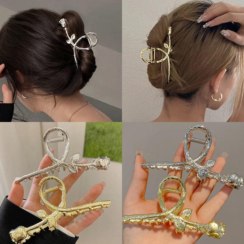 Fashion Hollow Large Hair Claw Vintage Geometric Rose Hair Barrettes Crab Girls Hair Clip For Women Hair Accessories 2022 Trendy
Fashion Hollow Large Hair Claw Vintage Geometric Rose Hair Barrettes Crab Girls Hair Clip For Women Hair Accessories 2022 Trendy